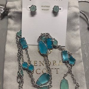 Kendra Scott Jackinta Necklace & Logan Studs